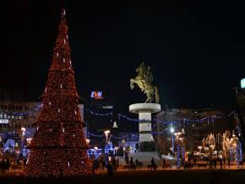 Нова година в Скопие 2019